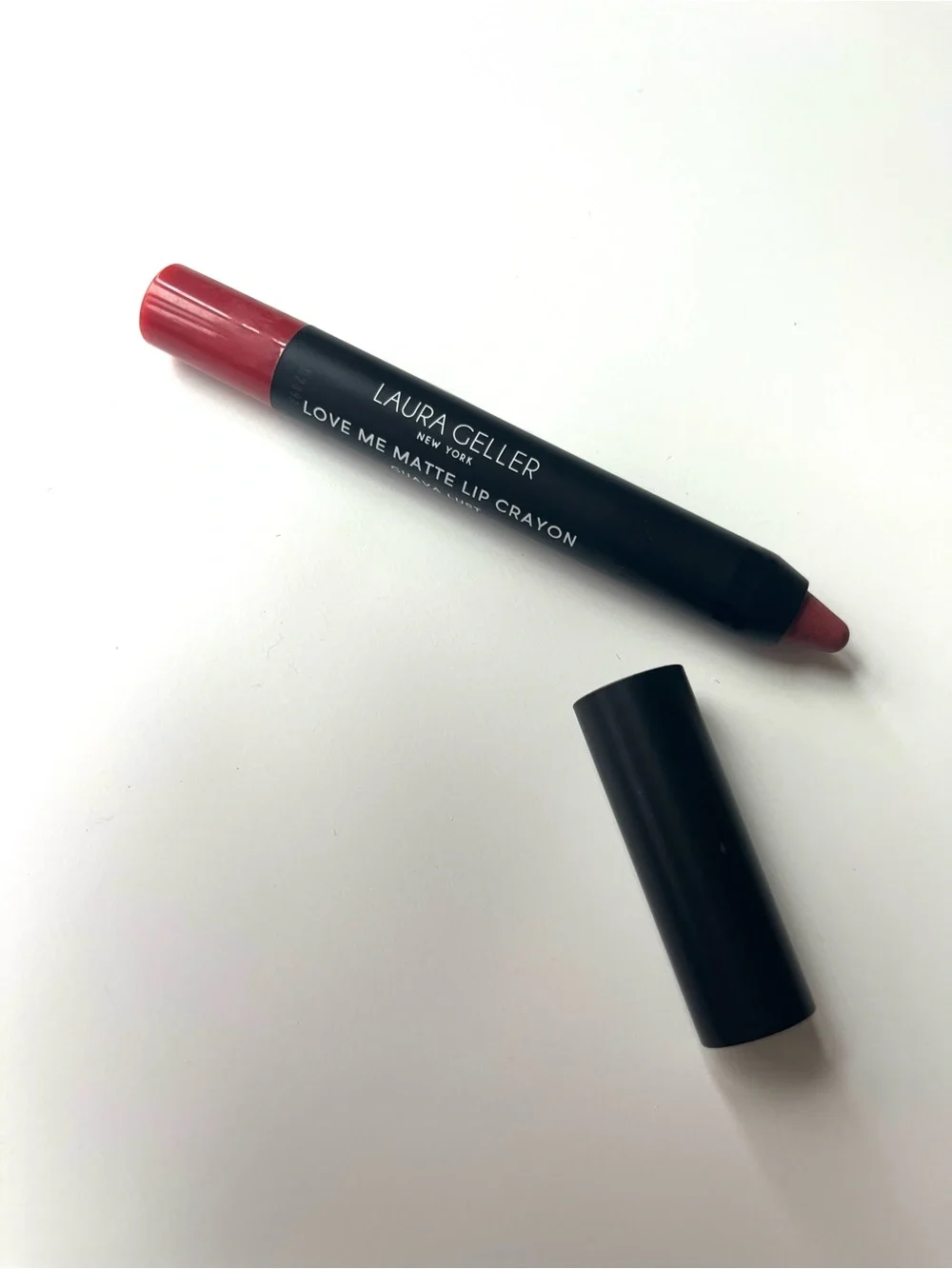 Laura Geller Love Me Matte Lip Crayon, Guava Lust, DISCONTINUED COLOR